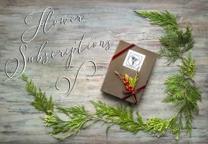 Holiday gift fresh flower arrangement subscriptions delivered