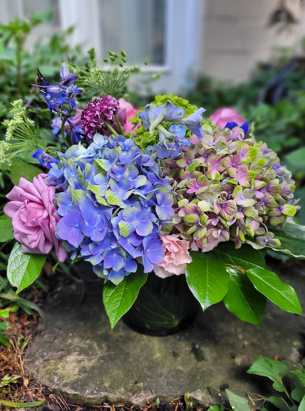 Hydrangeas are wonderful seasonal focal flowers and for our first summer class we’ll be immersed in colorful, unique imported varietals