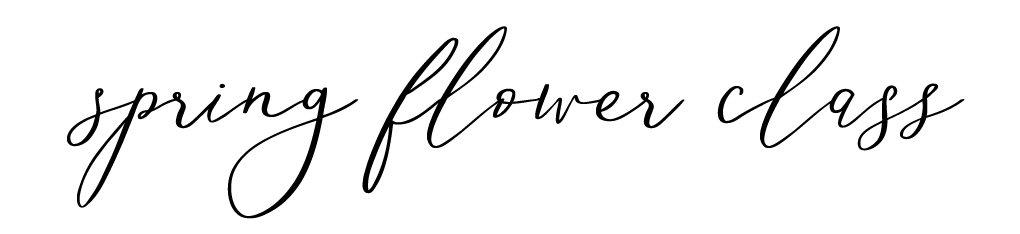 Script Header_ spring flower class